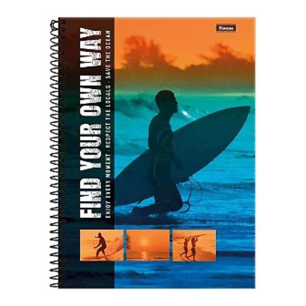 CADERNO 1X1 FREE WAVE C.D.